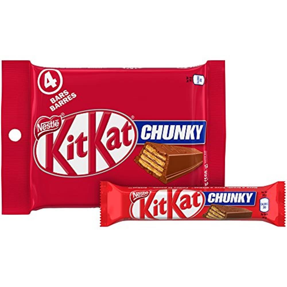 Kit Kat CHUNKY 4x50g Multipack - Chunky Chocolate Flavor, Perfect Snack for Kids and Adults, Portable and Enjoyable on t
