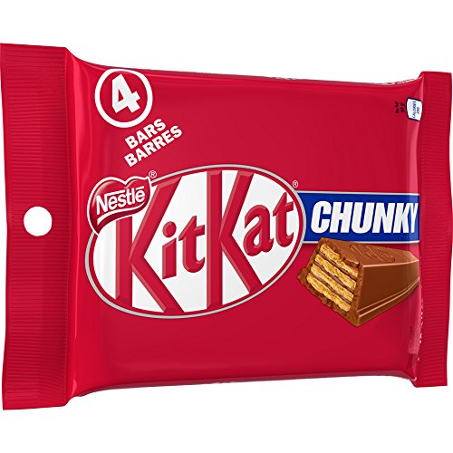 Kit Kat CHUNKY 4x50g Multipack - Chunky Chocolate Flavor, Perfect Snack for Kids and Adults, Portable and Enjoyable on t