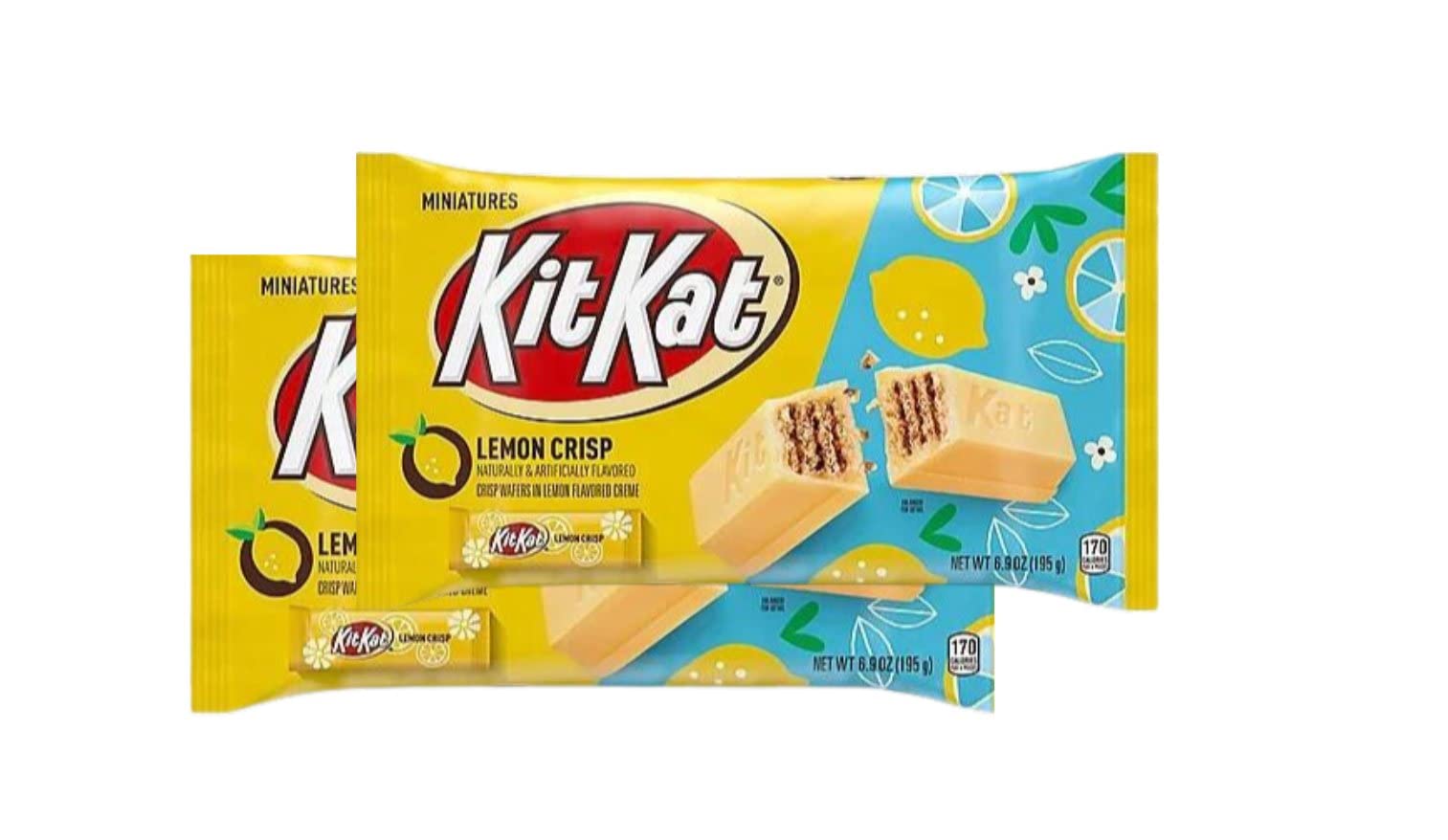 KitKat Lemon Crisp Miniatures Limited Edition Easter Candy
| KitKat Lemon Flavored Creme Wafer Miniatures (Pack of 2)
|