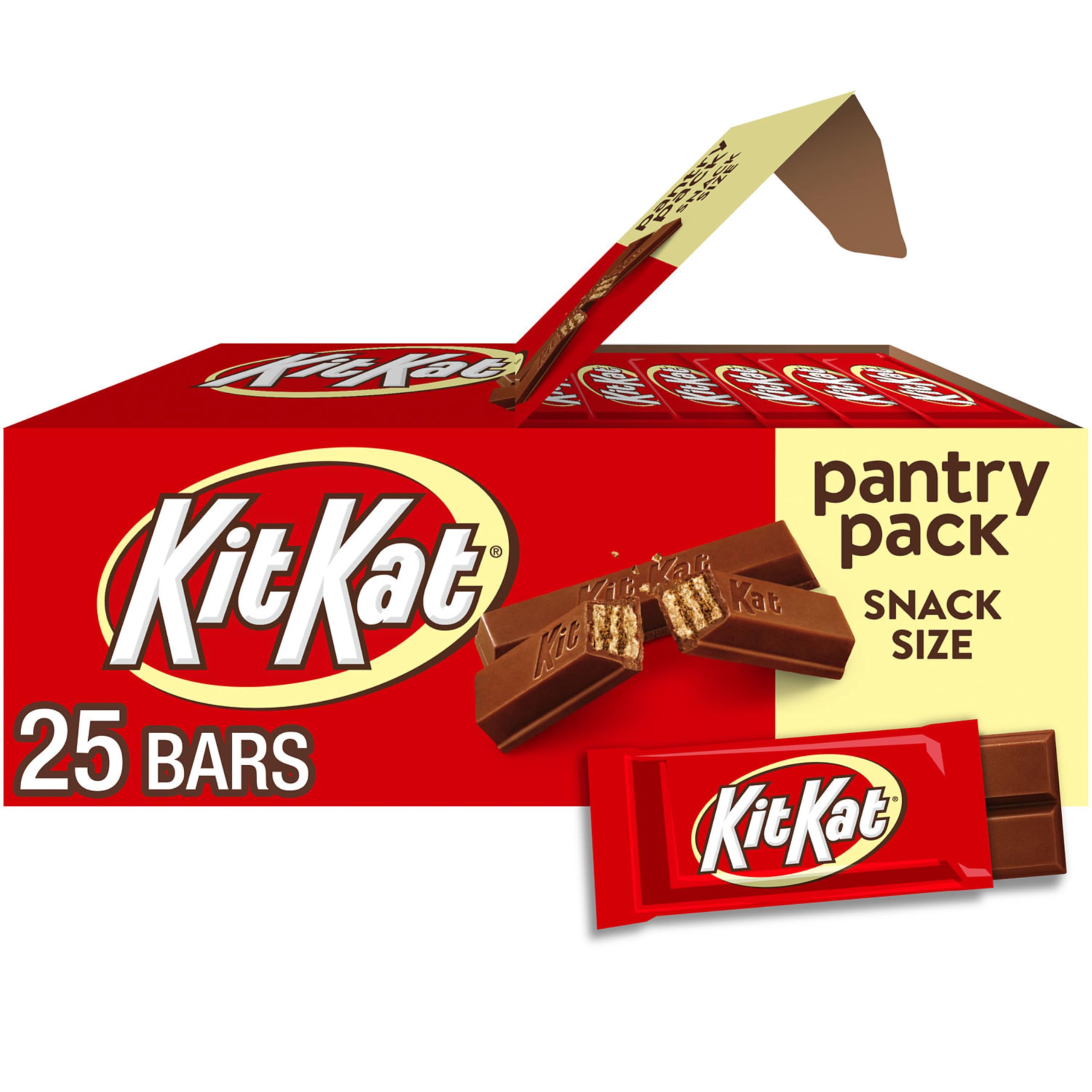 Kit Kat Milk Chocolate Wafer Snack Size Candy, Halloween Snack for Kids and Adults, Party Favor Kit Kit Kat Wafer Snack 