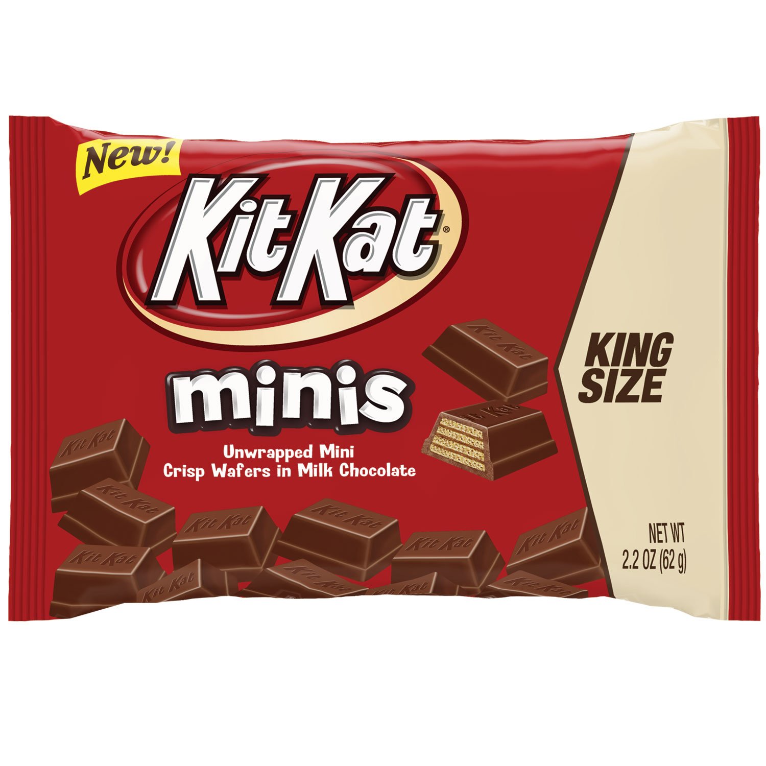 Kit Kat Chocolate Candy Minis - King Size Pack of 12 for Snacking Enthusiasts