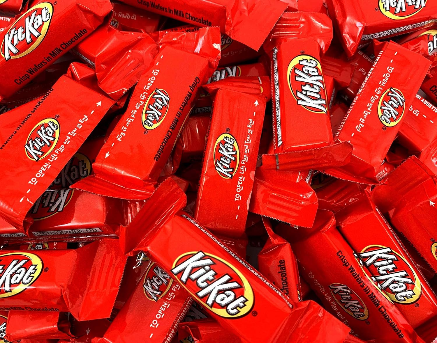 Kit Kat Miniatures - 2 LB Bulk Candy Bag for Office Snacks & Baking - Individually Wrapped Milk Chocolate Wafer Bars - B